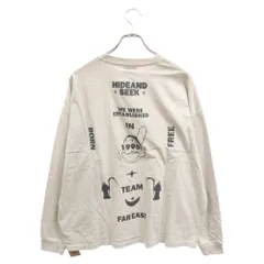 HIDE AND SEEK (ハイドアンドシーク) 24SS Indian L/S Tee プリント クルーネック 長袖Tシャツ カットソー グレー HT-030724のサムネイル
