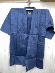 a574☆剣道防具☆剣道着☆薄手☆大きめ☆5号☆フジダルマ☆デニム剣衣☆未使用品☆経年保管品