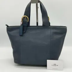 ✨良品✨オールドコーチ ハンドバッグ オールレザー ヴィンテージ ネイビー