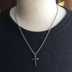 シルバー クロスネックレス メンズ レディース アクセサリー 50cm