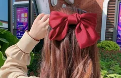 クリスマス 韓国スタイルビッグリボン ヘアピン ヘアアクセサリー コスプレ クリスマス 大きい蝶結びのヘアピン 大きいリボン サテン バレッタ ヘアアクセサリー 髪飾り 韓国 人気 アクセサリー ヘッドドレス リボンヘアクリップ ヘアロープ おしゃれ 可愛い
