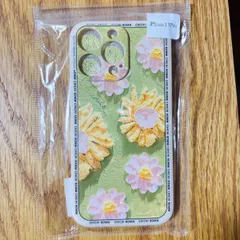 新品アウトレット商品 iPhone13pro カバー ソフトケース フラワー(黄)