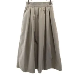 green label relaxing グリーンレーベルリラクシング ロング丈 ギャザー スカート 36 カーキ レディース 古着