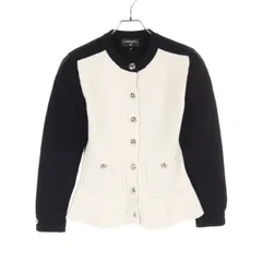 シャネル CHANEL ニット ココマークボタン P65631 ブラック ウール カシミヤ ニット カーディガン レディース Used Bのサムネイル