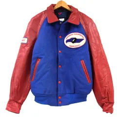 80〜90s ヴィンテージ◆Totem Sportswear レターマンジャケット 袖革スタジャン カナダ製 メンズ