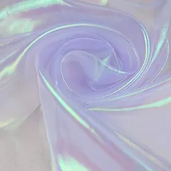 moonfarm 選べる11色 オーロラ オーガンジー 生地 5mx150cm 手芸 カラー 透明 無地 布(ライトパープル)のサムネイル