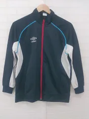 ◇ umbro キッズ 子供服 トレーニング 長袖 トラックジャケット サイズ150 ネイビー ホワイト マルチ メンズ レディース P  【1308010003394】