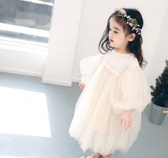 韓国子供服 レース チュール ワンピース ふわふわ 100 バースデー  キッズ