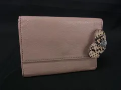 ■美品■ FURLA フルラ レザー 三つ折り 財布 ウォレット 札入れ 小銭入れ レディース ピンク系 DH9625
