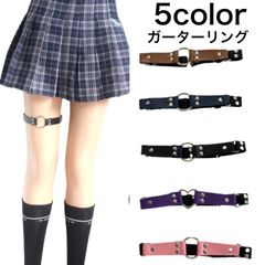 ガーターリング ガーター レディース レザー コスプレ ハロウィン 単品 セクシー 大人 女性 レッグ 小悪魔 仮装 衣装 ダンス 撮影 ステージ ポイント ロック パンク ｖ系 ヴィジュアル系 お兄系 ゴシック 地雷系 アクセサリー リング ak9-1