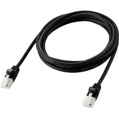 【新品・5営業日で発送】ELECOM エレコム やわらかLANケーブル／CAT6A／爪折れ防止／2.0m／ブラック(LD-GPAYT／BK20)
