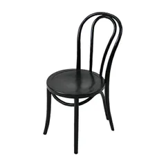 カリメル①　THONET 黒 樹脂&ウッド製椅子　一脚 トーネット曲げ木椅子卸売 | 積み重ね可能なトーネット木製椅子