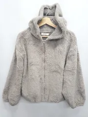 ◇ ⊇ CHILLE チル ボア系 長袖 ジップアップ ジャケット サイズM グレージュ系 レディース E  【1506250010138】