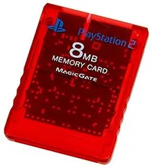 【中古】Playstation 2 専用メモリーカード (8MB) クリムゾンレッド