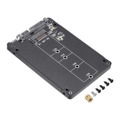 新品 長さ延長アダプター 多目的 NGFF/NVME S SD カード M.2 プレート PCB M2+ ボード PC コンピューター uxcell ケース用 (黒)