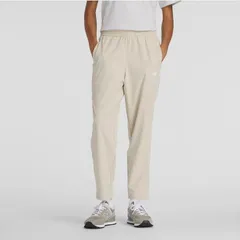 ニューバランス ウーブンパンツ レディース Newbalance 裏起毛トリコット トラックパンツ  トレーニング スポーツウェア  テーパード ロングパンツ  トレ  長ズボン   ベージュ レディースウエア/AWP53171-SHY