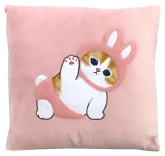 【中古】クッション・本体 ピンク もこっとクッション 「mofusand」