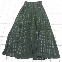 ◇ ⊂ OLIVE des OLIVE シアー ロング フレア スカート サイズF ブラック系 レディース E  【1509100067429】のサムネイル