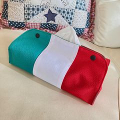 No.520 イタリアカラー　置き型ティッシュボックスケース　ハンドメイド