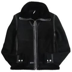 良品 12aw ディオールオム ムートンファー ラム レザー ジャケット