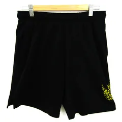 ナイキ ショートパンツ ボトムス ハーフパンツ ドライフィット スポーツウエア メンズ Lサイズ 黒×黄 NIKE 【中古】