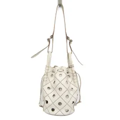 トッズ(Tod's) カットワーク バケットバッグ レディース レザー ショルダーバッグ,トートバッグ オフホワイト