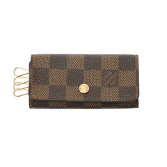 ルイヴィトン ダミエ ミュルティクレ4 旧型 ブラウン  N62631  ユニセックス ダミエキャンバス  キーケース