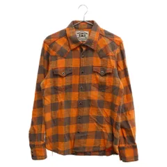 T.M.T (ティーエムティー) 17AW コットン ウエスタン チェック 長袖シャツ オレンジ TSH-F1705のサムネイル