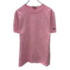 Champion 半袖 ロゴTシャツ S ピンク チャンピオン プルオーバー ワンポイント 刺繍 カットソー 古着卸 アメリカ仕入 a706-5679