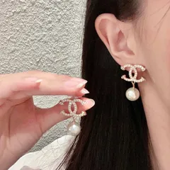 【今日特価】Chanel 中古 ダブル C イヤリング オリジナルリプリカロゴ 国内送料無料！在庫限定セール価格