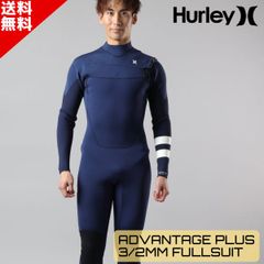 サーフィン・ボディボード MENS ADVANTAGE PLUS 3/2MM FULL SUIT HURLEY Men's 3/2 ADVANTAGE PLUS Chest-Zip Wetsuit - Black/Graphite