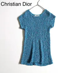 希少　オールド クリスチャンディオール　Dior サマーニット　半袖　3D 麻 希少 オールド クリスチャンディオール Dior サマーニット 半袖