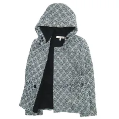 シーバイクロエ SEE BY CHLOE ツイード フーデット ダブルボタン コート ジャケット 幾何学模様 ウール アウター サイズ38 S ホワイト 白 レディース /♪9のサムネイル
