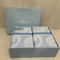 《M》値下げしました！未使用品 ウェッジウッド タオルケット ブルー 2枚セット 140×190cm WEDGWOOD