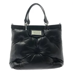 【美品】  Maison Margiela / メゾンマルジェラ | 2022AW | GLAM SLAM TOTE BAG / グラムスラム 2way ショルダーストラップ付 レザー トートバッグ スモール | ブラック | レディース