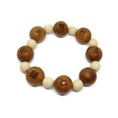 海黄（海南黄花梨）オリジナル8mm 22顆 天然木 ビーズブレスレット