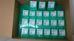 リングスリーブの箱(中) クリアケース　60個 　日本圧着端子製　未使用　美品