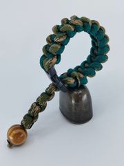 【Φ40.0mm LLサイズ】自転車用ベル(熊鈴)トレンディベル【迷彩×ビリジアン】No.190