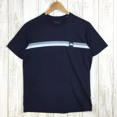 【Men's M ネイビー系】 The North Face ( ザ・ノースフェイス ) ショートスリーブ ボックスロゴ ライン ティー S/S Box Logo Line Tee Tシャツ NT32086 Asian Men's UN Ur