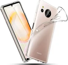 【在庫処分】AQUOS sense8 用 ケース クリア 薄型 sense 8 SHG11/SH-54D カバー カメラレンズ保護設計 透明 ソフト TPU 全面保護 衝撃吸収 防指紋 アクオスセンス 8 対応 ケース 専用 ストラップホール付き 柔軟のサムネイル