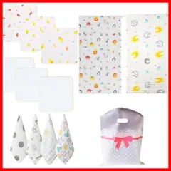 【速発送】ガーゼハンカチ 赤ちゃん ガーゼタオル 出産祝い 出産準備 12枚セット ガーゼ ハンカチ ループ付きタオル 綿100％ ベビーギフト 新生児 女の子 男の子 保育園