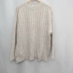 ◇ ZARA ザラ ニット生地　クルーネック　秋冬物　クリスマスデート 長袖 セーター サイズS アイボリー系 レディース E  【1504210010754】