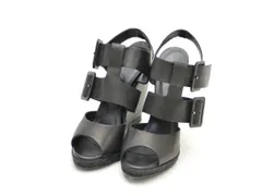 ピエールアルディ PIERRE HARDY グラディエーター カーフレザー サンダル 37サイズ ブラック スペイン製 レディース F-LSHOE4192のサムネイル