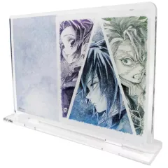 【中古】文房具その他 しのぶ＆冨岡＆実弥 「鬼滅の刃 提供イラスト(柱合会議・蝶屋敷編)ランダムアクリルメモスタンド」