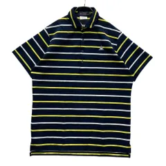 サイズ：LL LE COQ GOLF ルコックゴルフ  半袖 ポロシャツ ボーダー柄 ネイビー系 [240101473409] ゴルフウェア メンズ ストスト