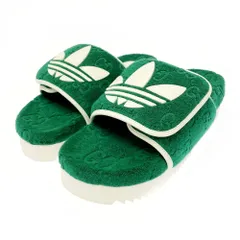 激安✨GUCCI✖️adidasコラボ　GGスプリームサンダルグリーン 2025年最新】gucci adidas サンダルの人気アイテム - メルカリ