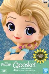 [중고] 피겨 엘사 (농록) [아나와 눈의 여왕 엘사의 서프라이즈] Q posket-Elsa Frozen Fever Design-