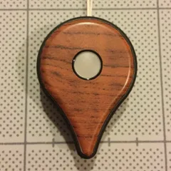 ポケモンGO PLUS スキンシール　木目調ブラウン