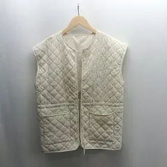 ◇ ⊇ ap retro アプレトロ キルティングベスト サイズF アイボリー レディース E  【1502030016857】