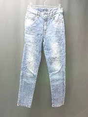 ◇ INDIMARK インディマーク ダメージ加工 ウォッシュ加工 星刺繍 デニムパンツ サイズ25 インディゴ レディース E 【1308160016602】